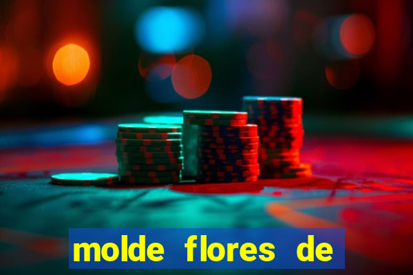 molde flores de papel para imprimir